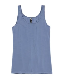 dameshemd katoen blauw