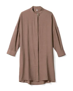 damesjurk Senna ribbel midi taupe