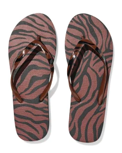damesteenslippers zebra multi