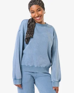damestrui Esmee jersey relaxed fit blauw