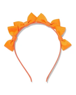 diadeem strikjes oranje