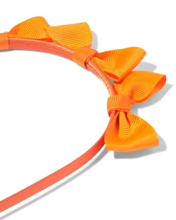 diadeem strikjes oranje