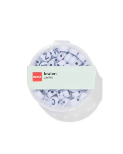 doosje kralen rond letters