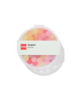 doosje kralen rond mat