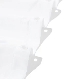 douchegordijn 180x200 recycled polyester wit