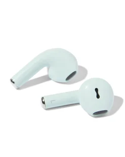 draadloze oortjes in oplaadcase mint