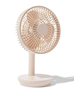 draadloze tafelventilator ⌀17x27cm beige
