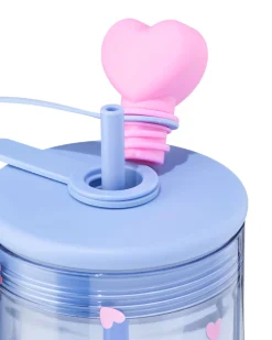 drinkfles 720ml met rietje hartjes