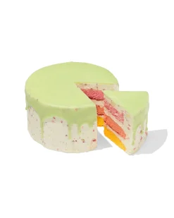 dripcake groen drie kleuren 8 p.