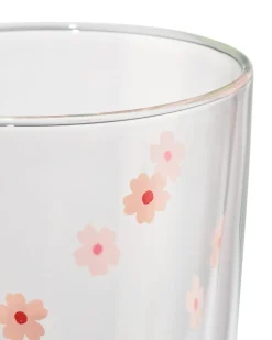 dubbelwandig glas 350ml bloemen
