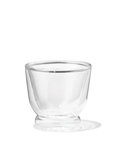 espressomok 100ml borosilicaatglas dubbelwandig stapelbaar