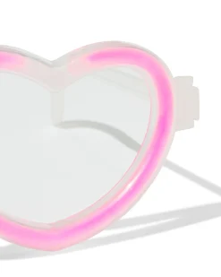 feestbril met neon glow sticks - 2 stuks