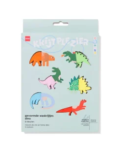 gevormde waskrijtjes dino - 6 stuks