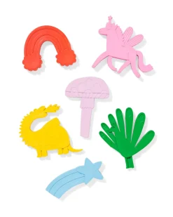 gevormde waskrijtjes fantasie - 6 stuks