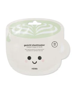 gezicht sheetmasker sheet matcha