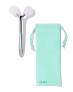 gezichtsmassage roller met bewaarzakje