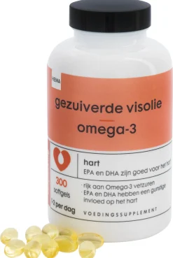 gezuiverde visolie omega-3 - 300 stuks