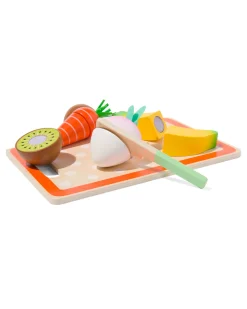 groente- en fruitset hout 6-delig