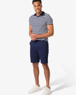 heren chino short donkerblauw