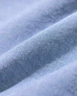 heren pyjamabroek Pepijn regular fit poplin middenblauw