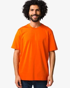 heren T-shirt Elias relaxed fit Koningsdag oranje