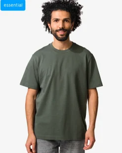 heren T-shirt Elias relaxed fit grijs