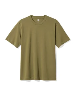 heren T-shirt Elias relaxed fit middengroen
