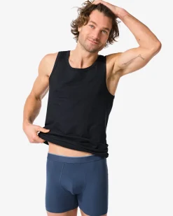 herenboxers comfort perfect - 2 stuks donkerblauw