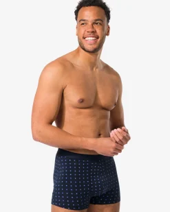 herenboxers kort donkerblauw
