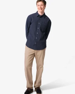 herenbroek Bas regular fit beige