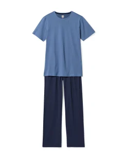 herenpyjama blauw