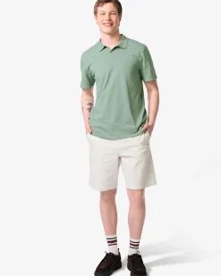 herenshort Charly regular fit chino gebroken wit