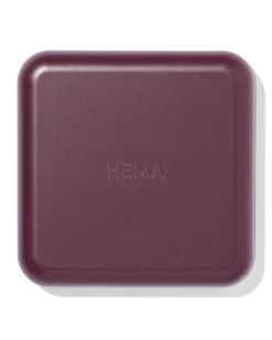 hervulbaar poederdoosje voor blush of highlighter donkerrood
