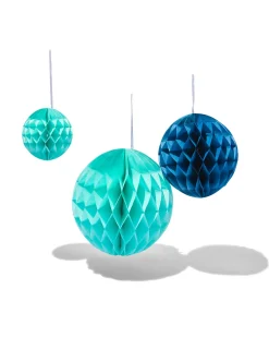 honeycombs bal blauw groen - 3 stuks