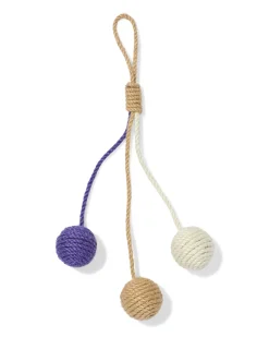kattenspeeltje 33cm sisal balletjes