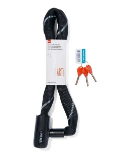 ketting met vast slot 90cm Ø85mm zwart ART2