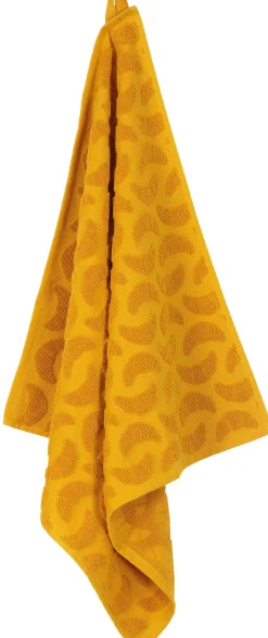 keukendoek - 50 x 50 - katoen - okergeel croissant