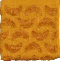 keukendoek - 50 x 50 - katoen - okergeel croissant