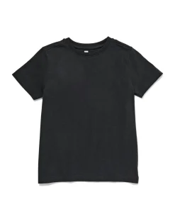kinder basis t-shirts stretch katoen - 2 stuks zwart