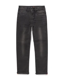 kinder broek jogdenim skinny fit zwart