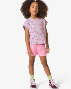 kinder sweatshort comfy fit roze