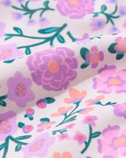 kinderbadpak bloemen lila