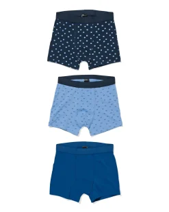 kinderboxers grafisch - 3 stuks blauw