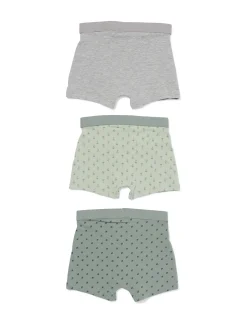 kinderboxers katoen - 3 stuks groen