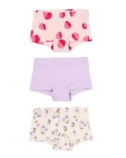 kinderboxers kersen - 3 stuks roze