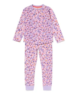 kinderpyjama bloemen lila