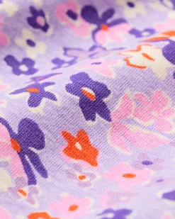 kinderpyjama bloemen lila