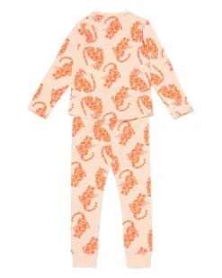 kinderpyjama cheeta roze