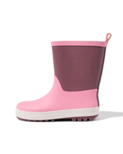 kinderregenlaars kleurblokken roze roze