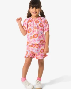 kinderset bloemen lichtroze